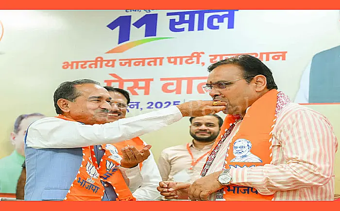 मोदी सरकार के 11 साल: सीएम भजनलाल शर्मा ने गिनाई उपलब्धियां, कहा- "पीएम मोदी के नेतृत्व में ही राष्ट्र की मजबूती संभव"