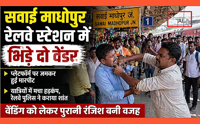 सवाई माधोपुर स्टेशन पर वेंडरों में 'खूनी' भिड़ंत: छाछ सप्लाई करने वाले भाइयों पर मारपीट का आरोप