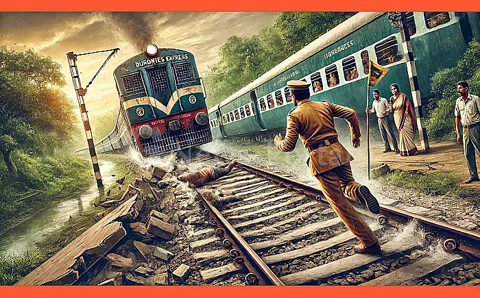 टूटी रेल पटरी : ट्रैकमैन ने 200 मीटर दौड़कर बचाई दुरंतो, बची सैकड़ो यात्रियों की जान