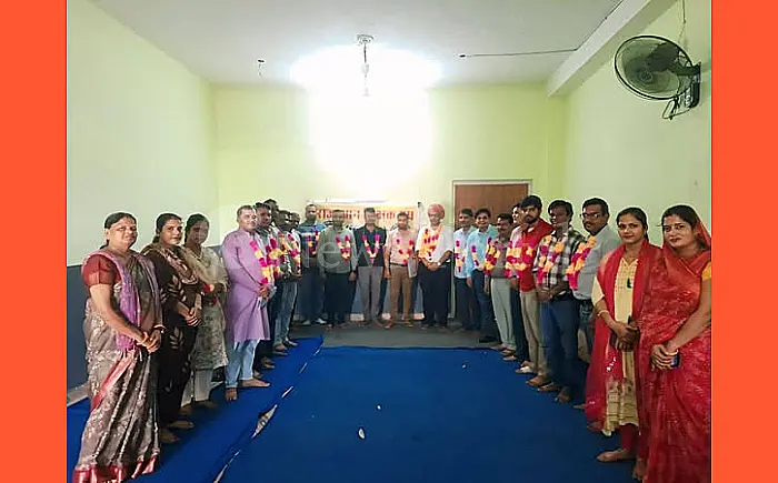 राजस्थान शिक्षक संघ सियाराम के हिंडौन ब्लॉक अध्यक्ष बने देवेंद्र चौधरी, लगातार 8वीं बार मिला पद