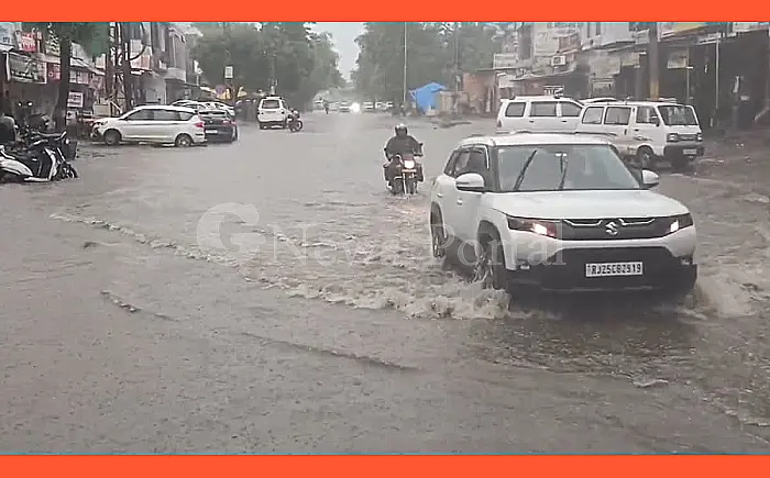सवाईमाधोपुर में मानसून की पहली मूसलाधार बारिश: सड़कें जलमग्न, जनजीवन अस्त-व्यस्त; प्रशासनिक दावों की खुली पोल