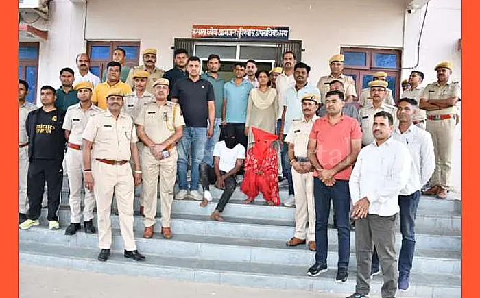 गंगापुर सिटी : महिला के पैर काटकर चांदी के कड़े लूटने वाले मुख्य आरोपी  गिरफ्तार