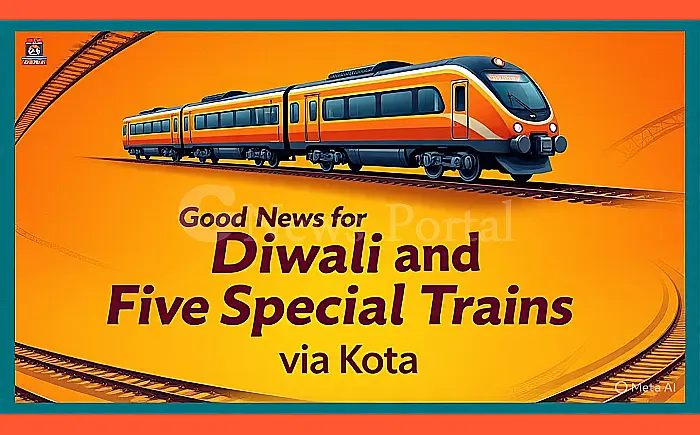 दीपावली और छठ पूजा के लिए खुशखबरी! कोटा होते हुए चलेंगी पांच स्पेशल ट्रेनें