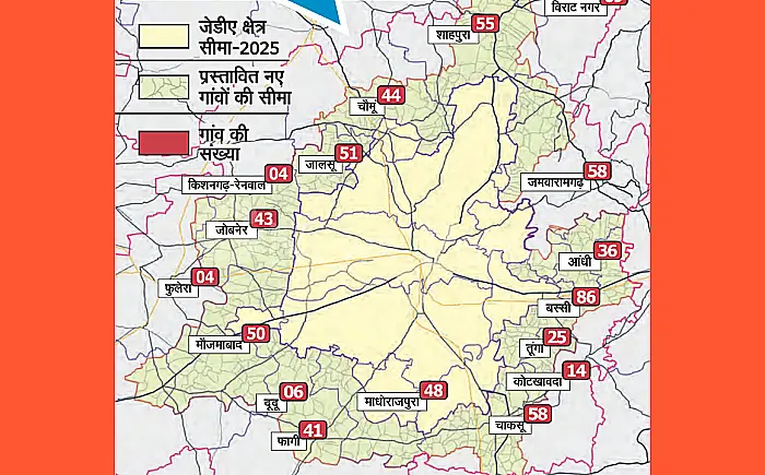 जयपुर में JDA का दायरा हुआ दोगुना, 693 नए गांव शामिल; अब 'सोना उगलेगी जमीन'