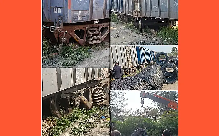 कोटा रेलवे यार्ड में पटरी से उतरी मालगाड़ी: बड़ी लापरवाही आई सामने, टला बड़ा हादसा