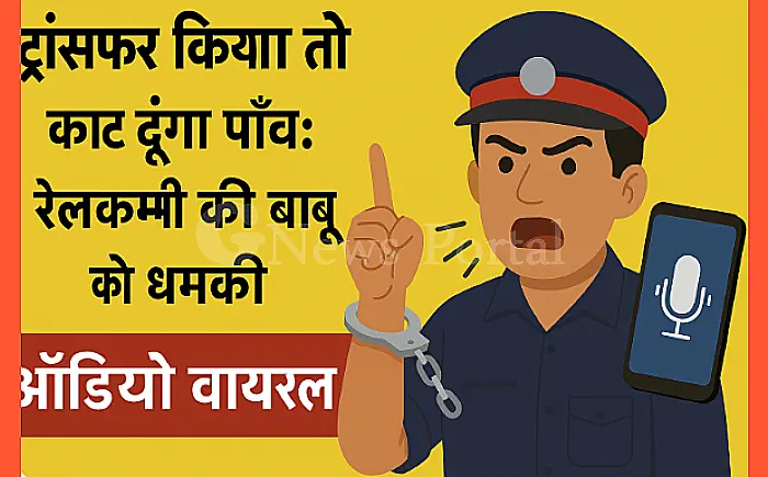 ट्रांसफर किया तो काट दूंगा पांव: रेलकर्मी की बाबू को धमकी, ऑडियो वायरल