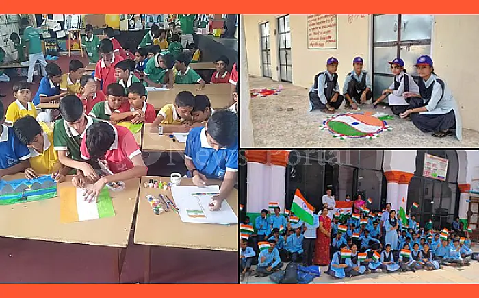 सवाई माधोपुर में "हर घर तिरंगा-हर घर स्वच्छता" अभियान का जोर, विद्यालयों में दिखा उत्साह
