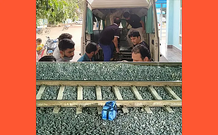 ट्रेन से गिरा यात्री, गंभीर रूप से घायल
