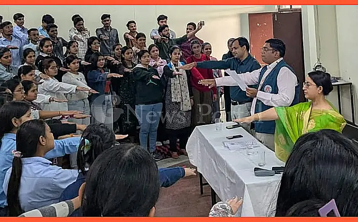 कोटा विश्वविद्यालय में NSS द्वारा 'स्वदेशी अपनाओ' और 'नशा मुक्ति' की शपथ, विद्यार्थियों को 'विकसित भारत अभियान' से जुड़ने का आह्वान