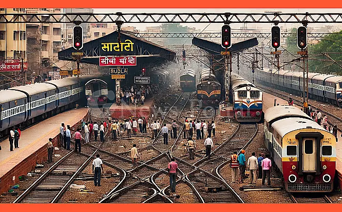 गुडला में पॉइंट फेल, आधा दर्जन ट्रेनें प्रभावित
