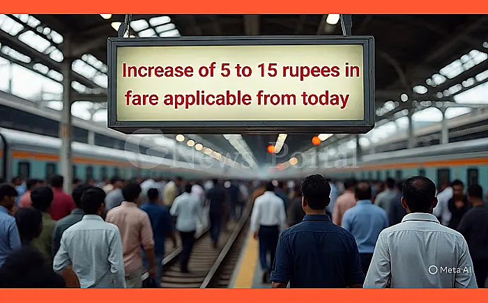 रेल सफर हुआ महंगा: आज से 5 से 15 रुपये तक की किराए में बढ़ोतरी लागू