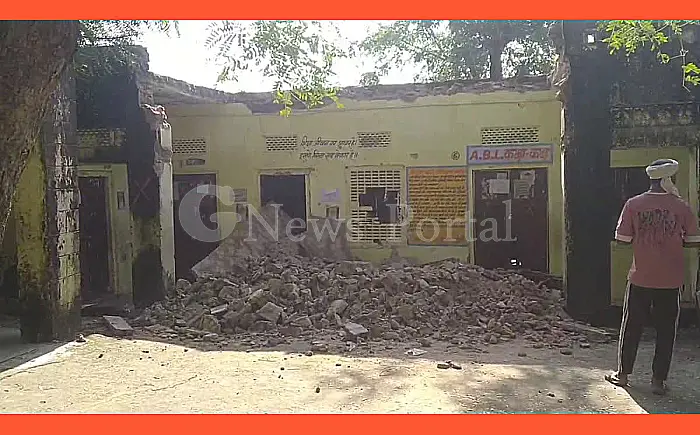 राजस्थान: स्कूल खुलने से कुछ घंटे पहले गिरा जर्जर बरामदा, बड़ा हादसा टला