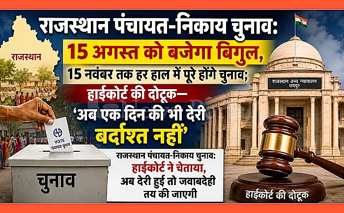 राजस्थान पंचायत-निकाय चुनाव: हाईकोर्ट ने चेताया, अब देरी हुई तो जवाबदेही तय की जाएगी