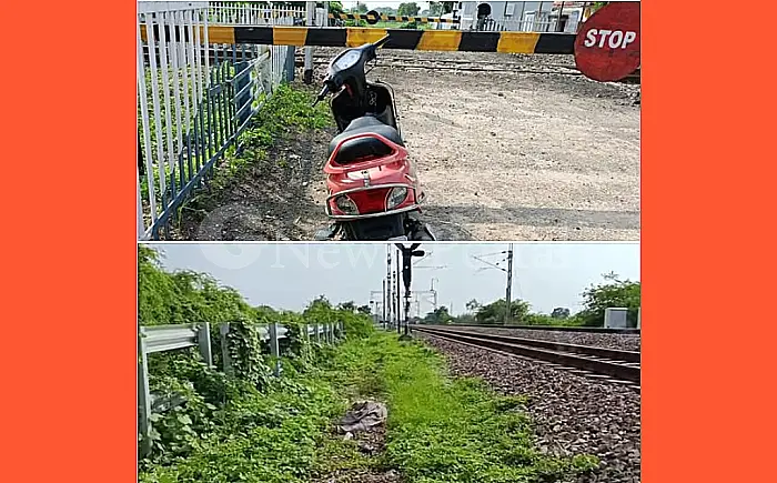 स्कूटी खड़ी कर पटरी पर लेटा अधेड़, सोगरिया ट्रेन से कटकर मौत