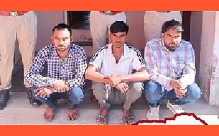 धारदार हथियार से हमला करने वाले तीन आरोपी गिरफ्तार