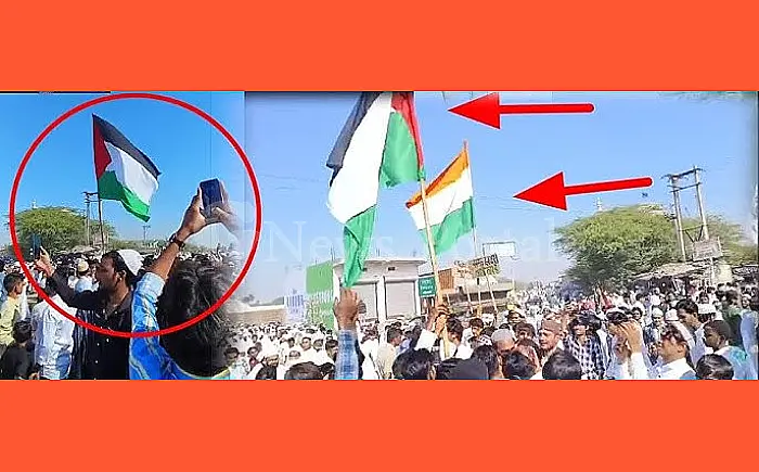मेवात में ईद पर तिरंगे का अपमान, फिलिस्तीनी झंडा भी लहराया गया
