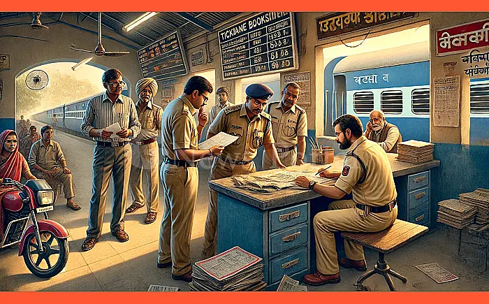 विजिलेंस ने लाखेरी में टिकट बुकिंग में गड़बड़ी पकड़ी, एक बुकिंग बाबू और यात्री पर कार्रवाई